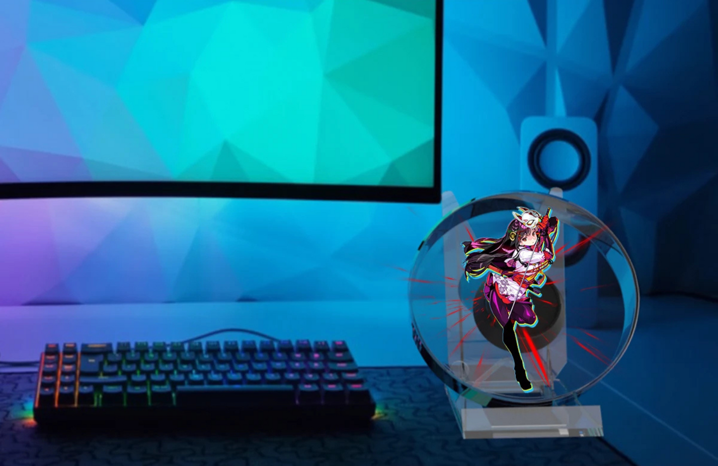 Navoss - 3D Mini Holographic Desktop Fan